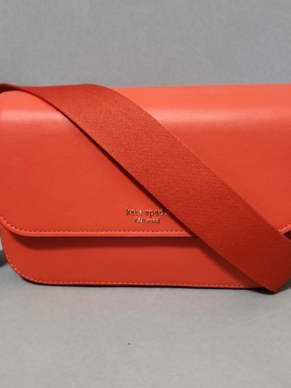 Kate Spade Buddy Leather Crossbody Orange Purse NWOT